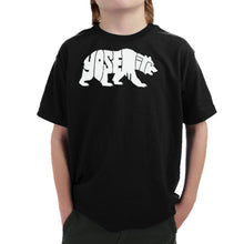 Load image into Gallery viewer, Yosemite Bear - Boy's Word Art T-Shirt