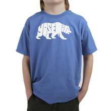Load image into Gallery viewer, Yosemite Bear - Boy's Word Art T-Shirt