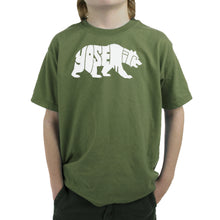 Load image into Gallery viewer, Yosemite Bear - Boy's Word Art T-Shirt