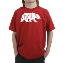 Load image into Gallery viewer, Yosemite Bear - Boy's Word Art T-Shirt