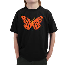 Load image into Gallery viewer, Butterfly - Boy&#39;s Word Art T-Shirt
