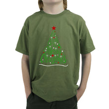 Load image into Gallery viewer, We Wish You A Merry Christmas - Boy's Word Art T-Shirt