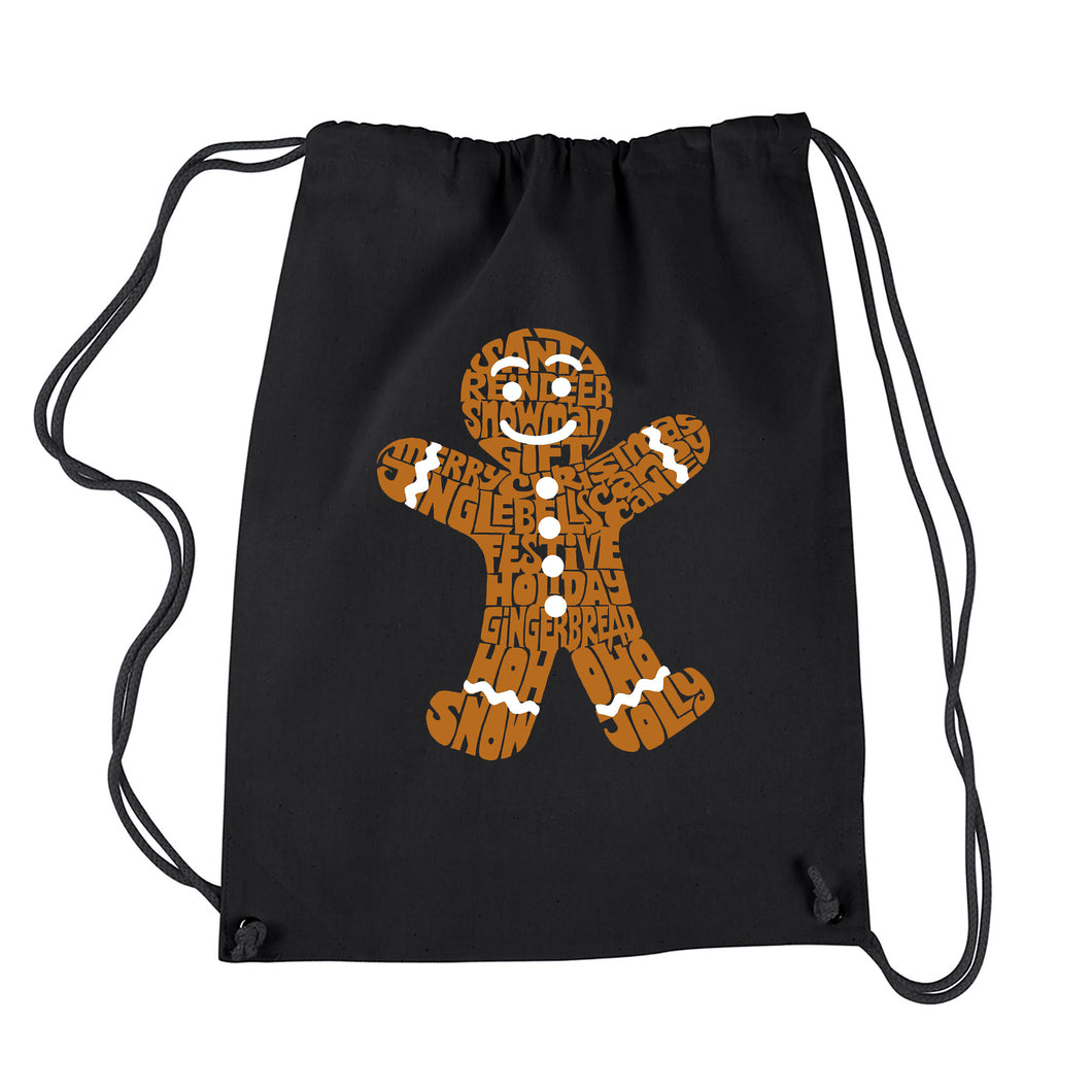 Gingerbread - Drawstring Backpack