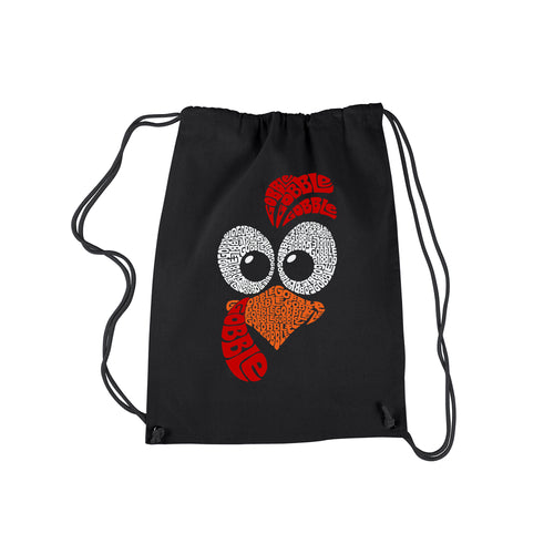 Turkey Face - Drawstring Backpack