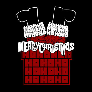 Chimney Santa - Girl's Word Art Long Sleeve T-Shirt
