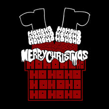 Load image into Gallery viewer, Chimney Santa - Girl's Word Art Hooded Sweatshirt