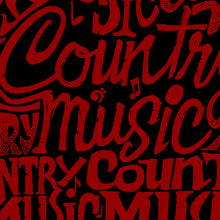 Load image into Gallery viewer, Women&#39;s Plus Size Word Art T-shirt - Country Music Heart