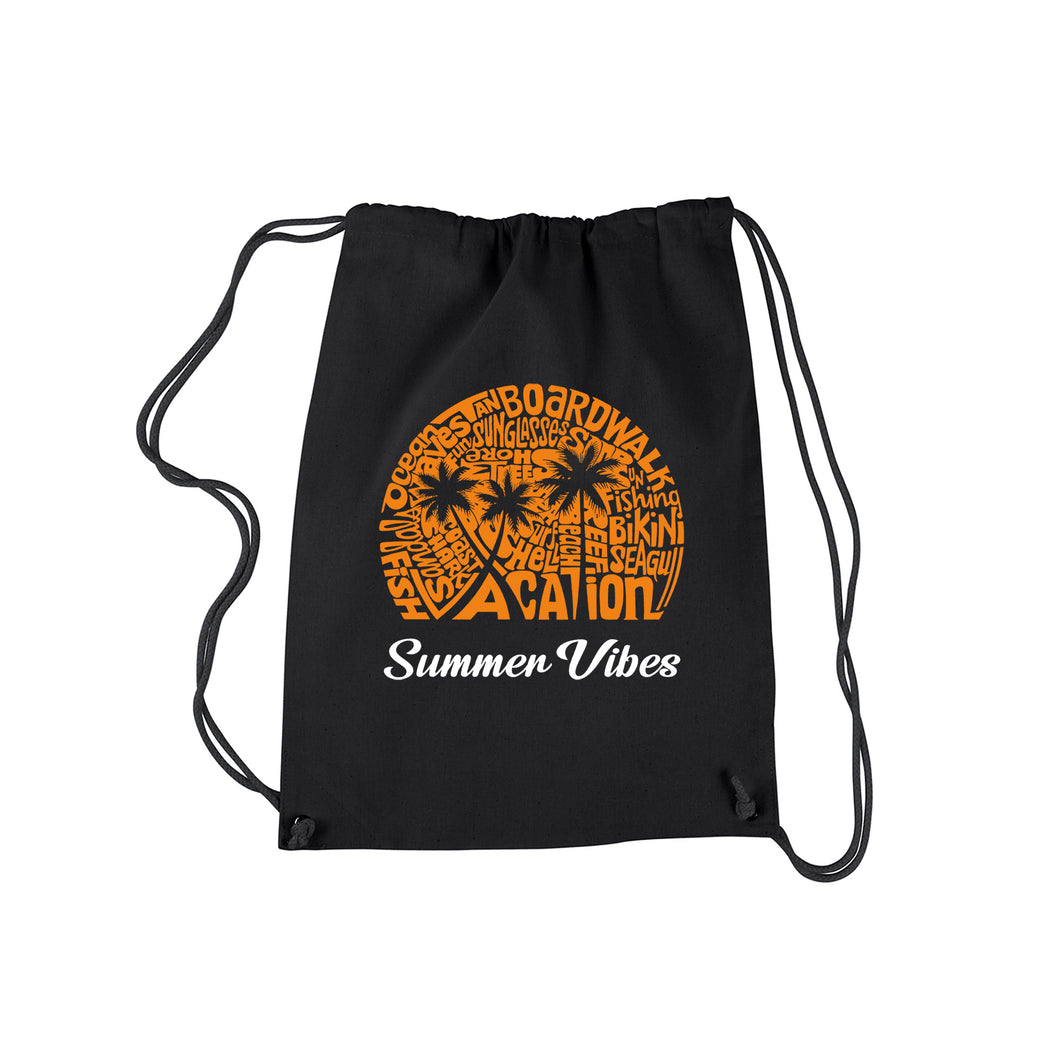 Summer Vibes - Drawstring Backpack