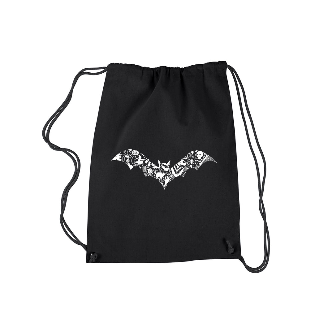 Halloween Bat - Drawstring Backpack