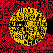 Load image into Gallery viewer, Women's Plus Size Word Art V-Neck - Colorado