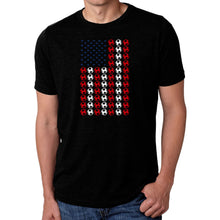 Load image into Gallery viewer, Soccer Flag - Men's Premium Blend Word Art T-Shirt