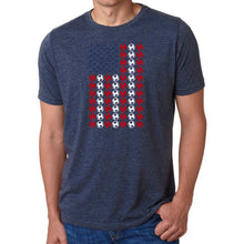Load image into Gallery viewer, Soccer Flag - Men's Premium Blend Word Art T-Shirt