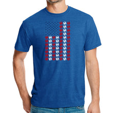 Load image into Gallery viewer, Soccer Flag - Men's Premium Blend Word Art T-Shirt