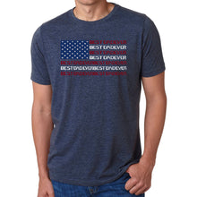 Load image into Gallery viewer, Best Dad Ever Flag - Men's Premium Blend Word Art T-Shirt