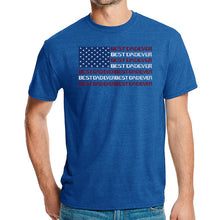 Load image into Gallery viewer, Best Dad Ever Flag - Men's Premium Blend Word Art T-Shirt