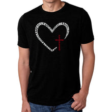 Load image into Gallery viewer, Blessed Heart - Men's Premium Blend Word Art T-Shirt