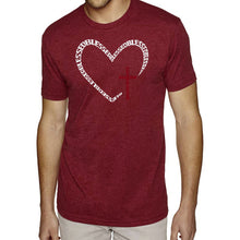 Load image into Gallery viewer, Blessed Heart - Men's Premium Blend Word Art T-Shirt