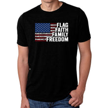 Load image into Gallery viewer, Faith Flag - Men's Premium Blend Word Art T-Shirt