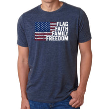 Load image into Gallery viewer, Faith Flag - Men's Premium Blend Word Art T-Shirt