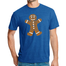 Load image into Gallery viewer, Gingerbread - Men's Premium Blend Word Art T-Shirt