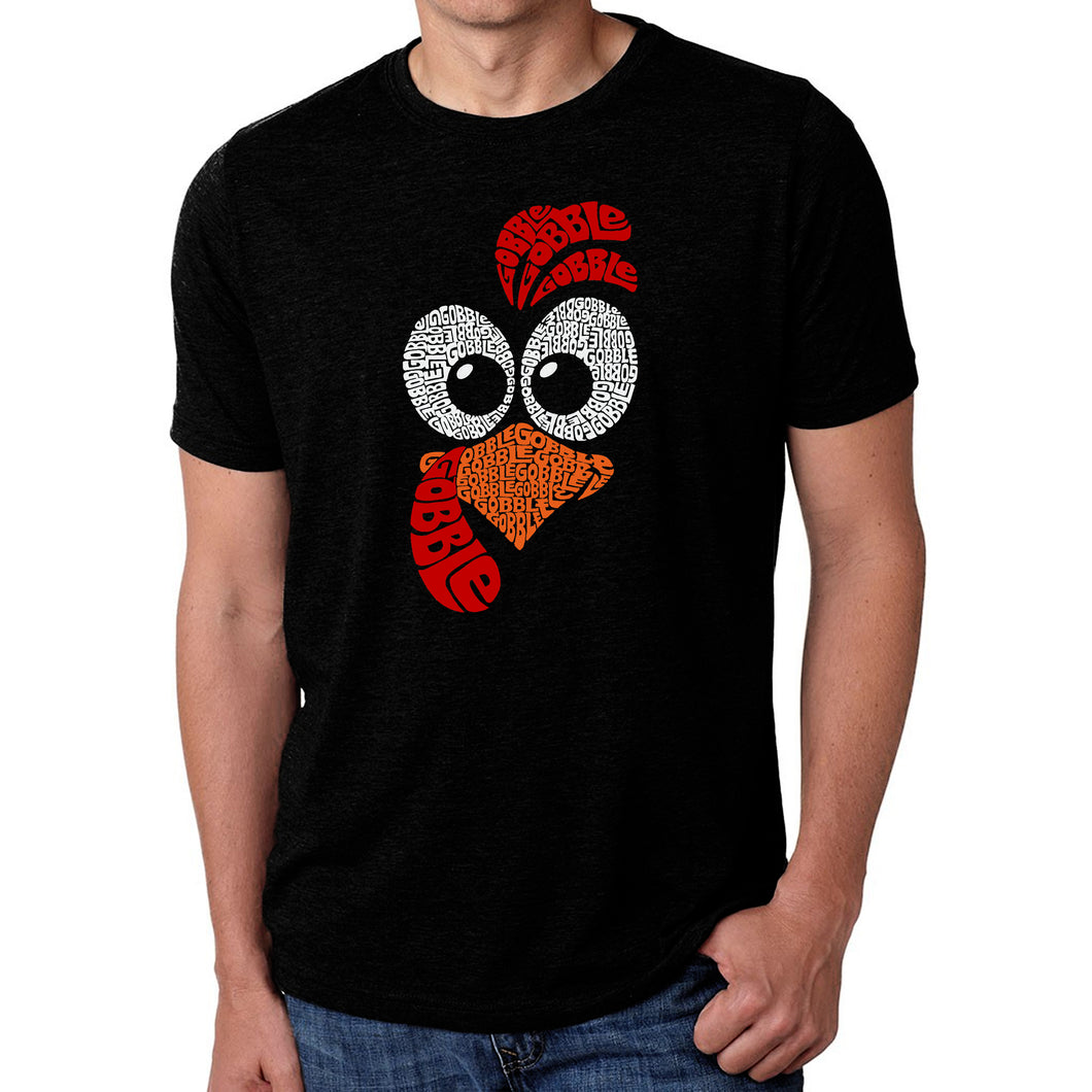 Turkey Face - Men's Premium Blend Word Art T-Shirt