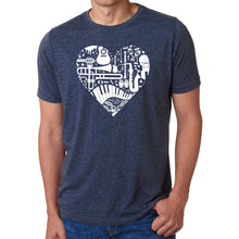 Load image into Gallery viewer, Musical Instrument Heart - Men's Premium Blend Word Art T-Shirt