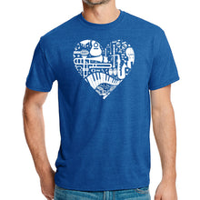 Load image into Gallery viewer, Musical Instrument Heart - Men's Premium Blend Word Art T-Shirt