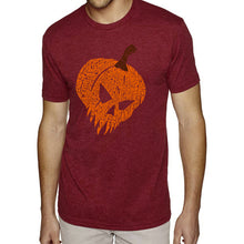 Load image into Gallery viewer, Evil Pumpkin - Men&#39;s Premium Blend Word Art T-Shirt