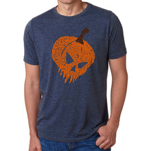 Load image into Gallery viewer, Evil Pumpkin - Men&#39;s Premium Blend Word Art T-Shirt