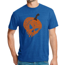 Load image into Gallery viewer, Evil Pumpkin - Men&#39;s Premium Blend Word Art T-Shirt