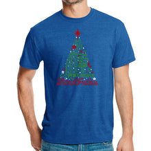 Load image into Gallery viewer, Holiday Christmas Tree - Men's Premium Blend Word Art T-Shirt