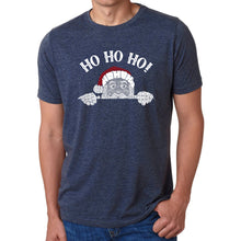 Load image into Gallery viewer, Peeking Santa - Men's Premium Blend Word Art T-Shirt