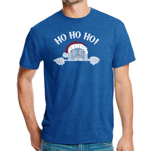 Load image into Gallery viewer, Peeking Santa - Men's Premium Blend Word Art T-Shirt