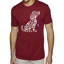 Load image into Gallery viewer, Dog Leash - Men's Premium Blend Word Art T-Shirt