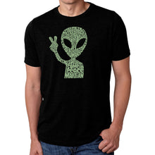 Load image into Gallery viewer, Peace Alien - Men's Premium Blend Word Art T-Shirt