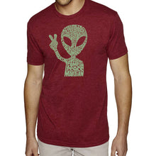 Load image into Gallery viewer, Peace Alien - Men's Premium Blend Word Art T-Shirt