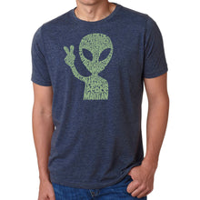 Load image into Gallery viewer, Peace Alien - Men's Premium Blend Word Art T-Shirt