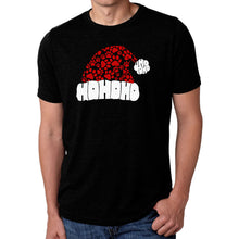 Load image into Gallery viewer, Paw Print Santa Hat - Men's Premium Blend Word Art T-Shirt