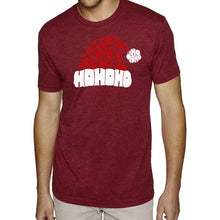 Load image into Gallery viewer, Paw Print Santa Hat - Men's Premium Blend Word Art T-Shirt
