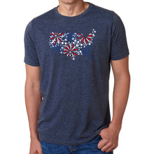 Load image into Gallery viewer, USA Fireworks - Men's Premium Blend Word Art T-Shirt