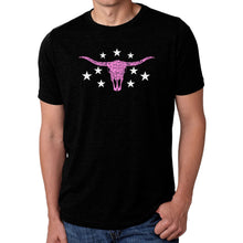 Load image into Gallery viewer, Cowgirl Cowskull - Men's Premium Blend Word Art T-Shirt
