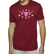 Load image into Gallery viewer, Cowgirl Cowskull - Men's Premium Blend Word Art T-Shirt