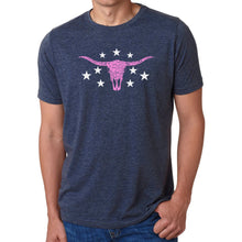 Load image into Gallery viewer, Cowgirl Cowskull - Men's Premium Blend Word Art T-Shirt