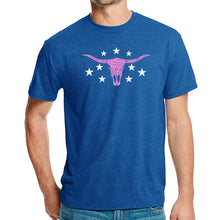 Load image into Gallery viewer, Cowgirl Cowskull - Men's Premium Blend Word Art T-Shirt