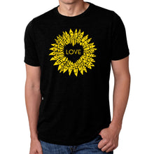 Load image into Gallery viewer, Sunflower Love - Men's Premium Blend Word Art T-Shirt
