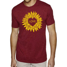Load image into Gallery viewer, Sunflower Love - Men's Premium Blend Word Art T-Shirt