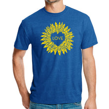 Load image into Gallery viewer, Sunflower Love - Men's Premium Blend Word Art T-Shirt