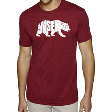 Load image into Gallery viewer, Yosemite Bear - Men's Premium Blend Word Art T-Shirt