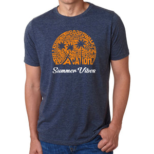 Summer Vibes - Men's Premium Blend Word Art T-Shirt