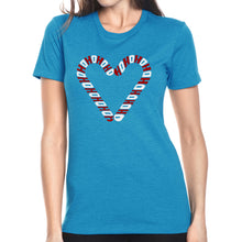 Load image into Gallery viewer, Candy Canes - Women's Premium Blend Word Art T-Shirt